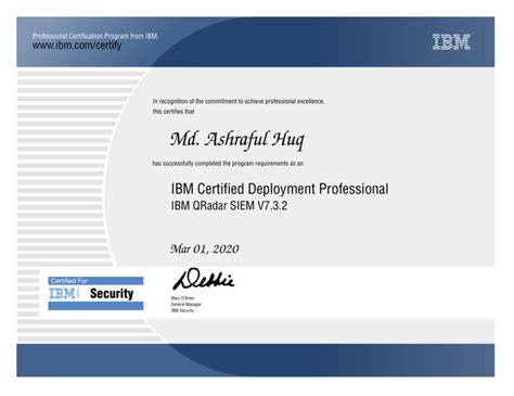 IBM Certified Deployment Professional .